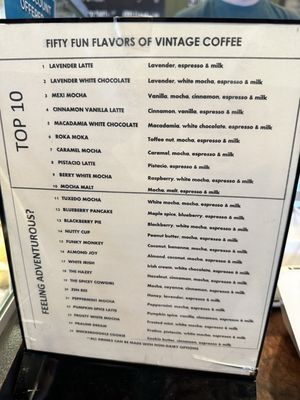 Menu photo 3 The Vintage Coffee House Indio, CA