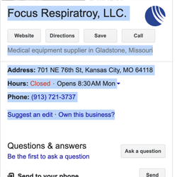 Focus Respiratory - Gladstone