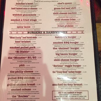 Butcher Bar - Menu: 11/3/16 - Barbeque Near Me - Astoria, New York Butcher Bar - Menu: 11/3/16 - Barbeque Near Me - Astoria, New York