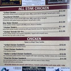 Bubba's Good Eats - Menu Sept 2023