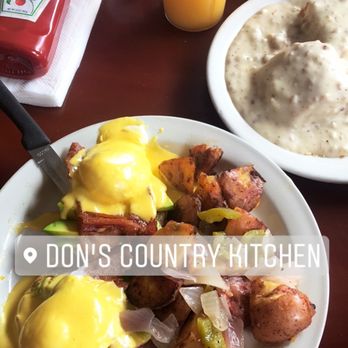 Don's Country Kitchen - Bea's Benedict with House Fries and side of Biscuits and Gravy. Amazingly delicious! - Breakfast & Brunch Near Me - Oceanside, California Don's Country Kitchen - Bea's Benedict with House Fries and side of Biscuits and Gravy. Amazingly delicious! - Breakfast & Brunch Near Me - Oceanside, California