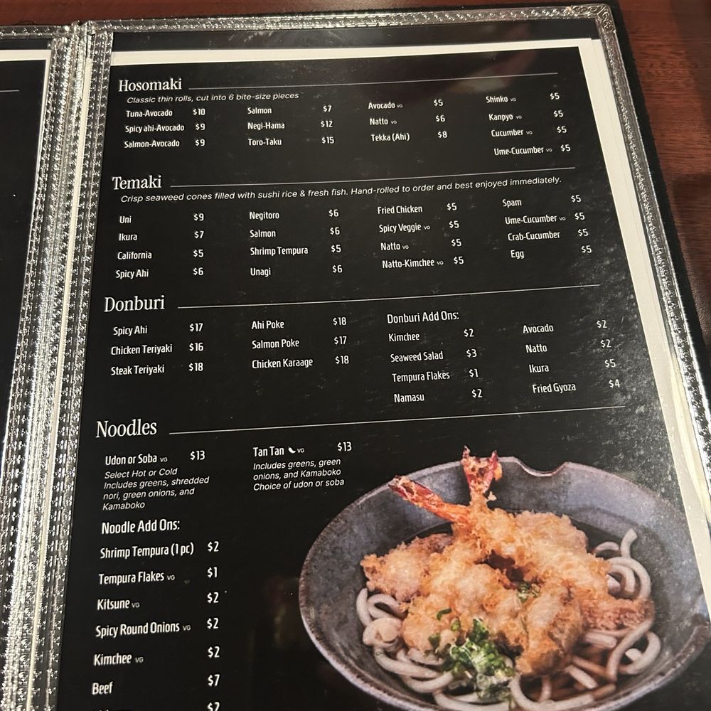 Menu Menu