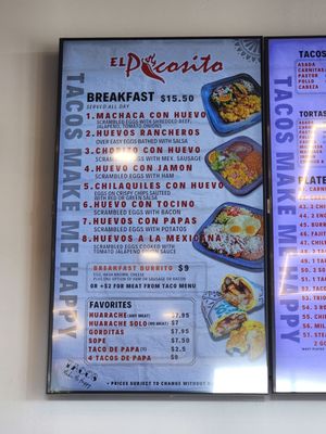 Menu photo 2 El Picosito Taqueria Orange, CA Menu photo 2 El Picosito Taqueria Orange, CA