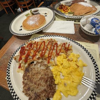 Black Bear Diner - 2 egg platter, they brought extra pancakes by accident but let us keep them which was nice. Good food overall - Diners Near Me - Rancho Cucamonga, California Black Bear Diner - 2 egg platter, they brought extra pancakes by accident but let us keep them which was nice. Good food overall - Diners Near Me - Rancho Cucamonga, California