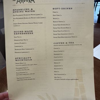 Amoura Restaurant - lunch menu as of April 2026 - Mediterranean Near Me - South San Francisco, California