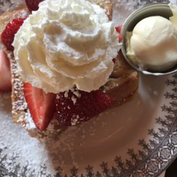 Blue Pig Tavern - Strawberry mascarpone stuffed brioche French toast with strawberries. - New American Near Me - Cape May, New Jersey