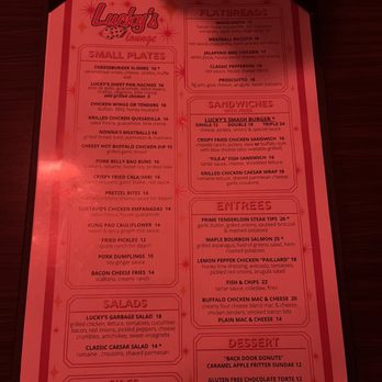 Lucky's Lounge - Menu - Lounges Near Me - Boston, Massachusetts Lucky's Lounge - Menu - Lounges Near Me - Boston, Massachusetts
