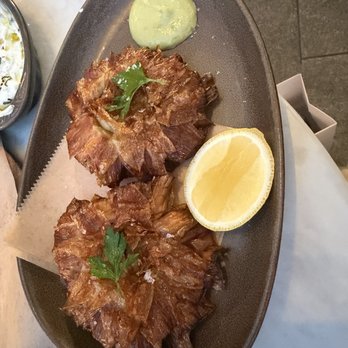 Motek Brickell - Crispy Artichoke - Mediterranean Near Me - Miami, Florida