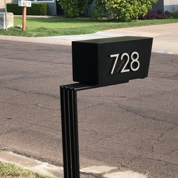 N-Charge Fabrication - Customized modern mailbox - Metal Fabricators Near Me