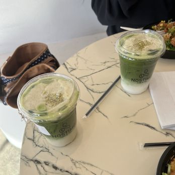 Nostimo Cafe & Tea - pistachio matcha lattes - Coffee & Tea Near Me - Westminster, California