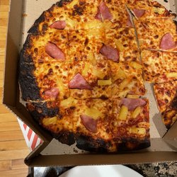 Domino's Pizza - Another burned pizza.
