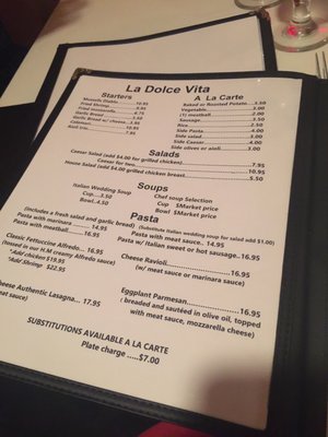 Menu photo 2 La Dolce Vita Millsboro, DE Menu photo 2 La Dolce Vita Millsboro, DE