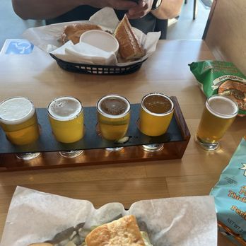 Board & Brew - Torrance - Beer flight with a free orange tasting IPA - Sandwiches Near Me - Torrance, California Board & Brew - Torrance - Beer flight with a free orange tasting IPA - Sandwiches Near Me - Torrance, California