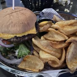 Strandgatan Två Nöje - LHC burger and tasty potato dippers