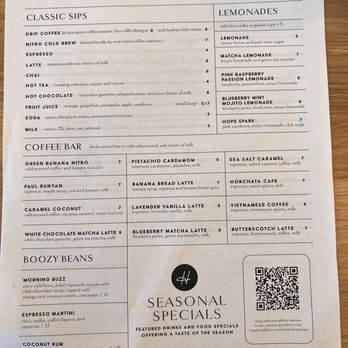 Hope Breakfast Bar - Edina - Drink Menu - Breakfast & Brunch Near Me - Edina, Minnesota Hope Breakfast Bar - Edina - Drink Menu - Breakfast & Brunch Near Me - Edina, Minnesota