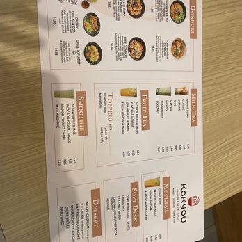 Kokyou Ramen - a menu on a table - Japanese Near Me - Farmingdale, New York Kokyou Ramen - a menu on a table - Japanese Near Me - Farmingdale, New York