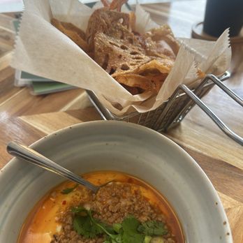 Pang - Mapo tofu dip with lotus chip - Chinese Near Me - San Francisco, California