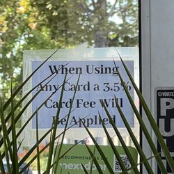 3.5% card fee !