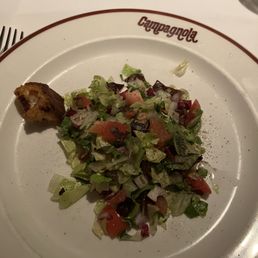 This is half of a $15 salad.  Like a single scoop of ice cream.  Lame.