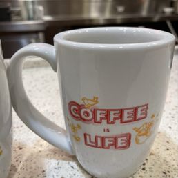 Didn't even order coffee, but the mug told me COFFEE IS LIFE... so I guess my TEA is living its best life. Didn't even order coffee, but the mug told me COFFEE IS LIFE... so I guess my TEA is living its best life.