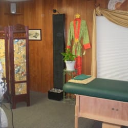 Facial room with intimate spa type atmosphere