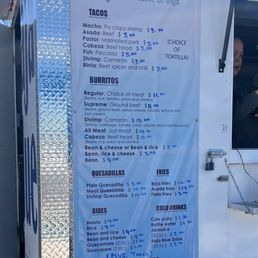 Current menu