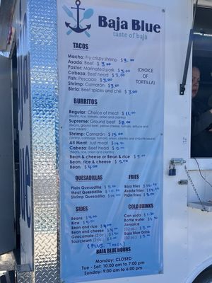 Menu photo 1 Baja Blue Yuma, AZ
