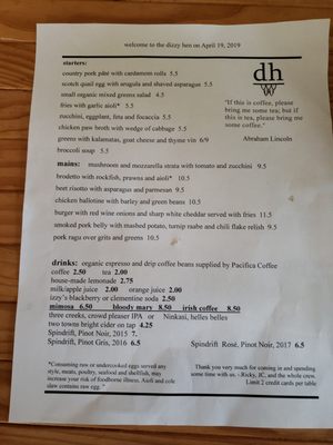 Menu photo 7 The Dizzy Hen Philomath, OR