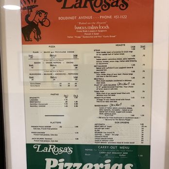 LaRosa's Pizza Middletown - Old menu - Pizza Near Me - Middletown, Ohio