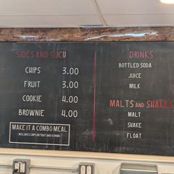 The Lunch Box - Sides, drinks, shakes menu