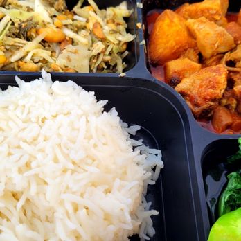 Kyain Kyain - Bento lunch special: chicken & potato curry, with tea leaf salad, rice, parboiled mustard greens $18. - Burmese Near Me - Fremont, California Kyain Kyain - Bento lunch special: chicken & potato curry, with tea leaf salad, rice, parboiled mustard greens $18. - Burmese Near Me - Fremont, California