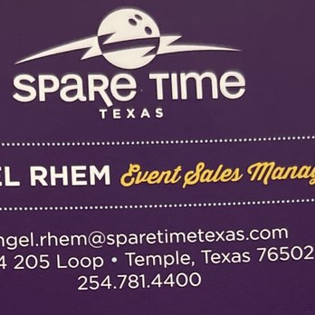 Spare Time Texas - Event Sales Manager - Angel Rhem - Bowling Near Me - Temple, Texas