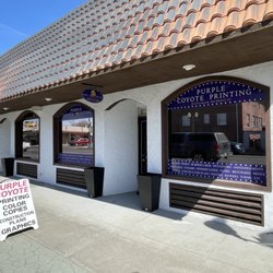 Purple Coyote Printing - The outside of our building