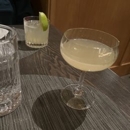 Margarita and "On Top of the Hill" cocktail