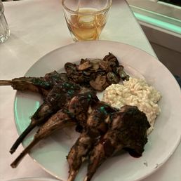 Lamb chops with risotto & mushrooms Lamb chops with risotto & mushrooms