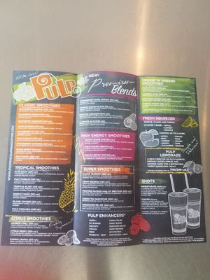 Menu photo 2 Pulp Juice And Smoothie Bar Akron, OH Menu photo 2 Pulp Juice And Smoothie Bar Akron, OH