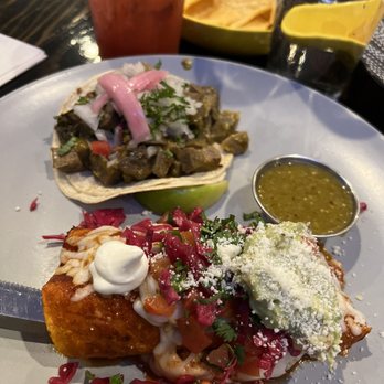 Mexcal - Chicken enchilada & lengua taco - Mexican Near Me - Reno, Nevada Mexcal - Chicken enchilada & lengua taco - Mexican Near Me - Reno, Nevada