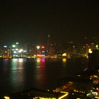 唯港薈 - View at night from my club harbor room - Hotels Near Me - Hong Kong, HK