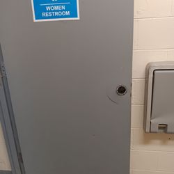 Weasel Brook Park - We need a new door for this women's restroom.