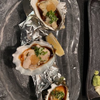 Taka - Pacific oysters on a half shell. Delicious! - Sushi Bars Near Me - San Diego, California Taka - Pacific oysters on a half shell. Delicious! - Sushi Bars Near Me - San Diego, California