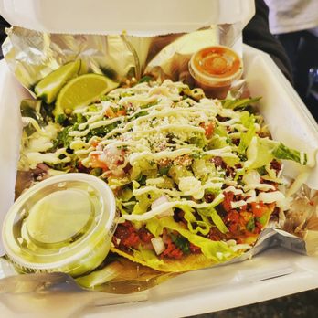 Tacos Benditos - Super sized Chalupa - Food Trucks Near Me - Van Alstyne, Texas