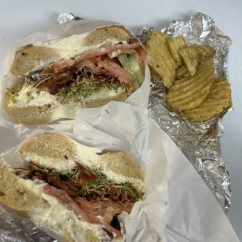 Bay Area Bagels - Lox Bagel Sandwich with bacon on a jalapeno bagel - Bagels Near Me - Burlingame, California