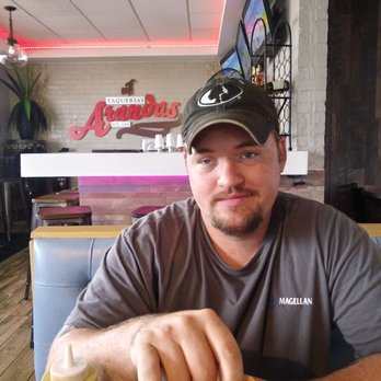 Taquerias Arandas - My husband being thrilled I'm taking his photo. - Mexican Near Me - Houston, Texas Taquerias Arandas - My husband being thrilled I'm taking his photo. - Mexican Near Me - Houston, Texas