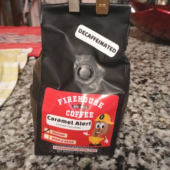 Firehouse Coffee - My excellent decaf salted caramel coffee. - Coffee Roasteries Near Me - Maxatawny, Pennsylvania