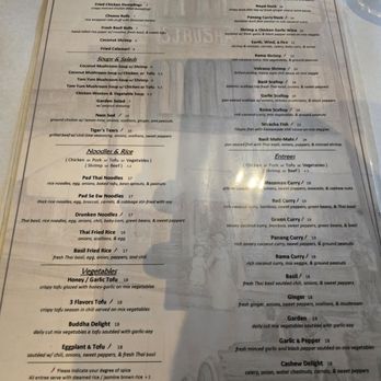 Tani Thai Restaurant - Menu - Thai Near Me - Buford, Georgia