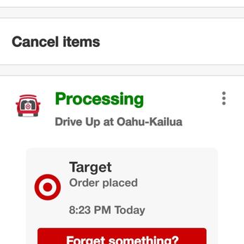 Target - It's still morning, (10:45am)but look at the time it said I placed the order (8:23PM) - Department Stores Near Me - Kailua, Hawaii