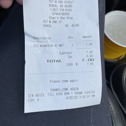 Stan's Bar & Drive-Thru - Ridiculous- 40 pk water $7.00 - it's time 4 Sams club! Ripping neighbors off!