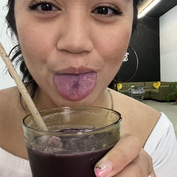 Superwow Coffee - Ube latte iced may turn your mouth purple! Hehe so fun - Coffee & Tea Near Me - Hollywood, Florida