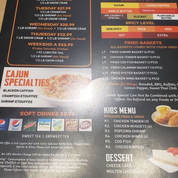 Mr. Crabby’s - Menu - Seafood Near Me - Live Oak, Texas Mr. Crabby’s - Menu - Seafood Near Me - Live Oak, Texas