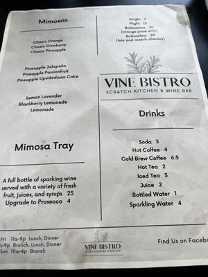 Menu photo 4 Vine Bistro Ormond Beach, FL